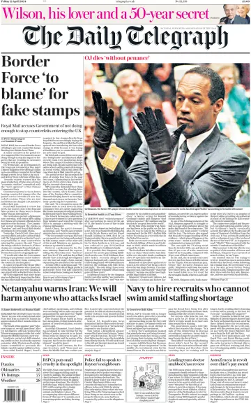 The Daily Telegraph - 12 abril 2024