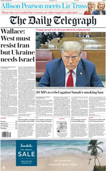 The Daily Telegraph - 16 Apr. 2024