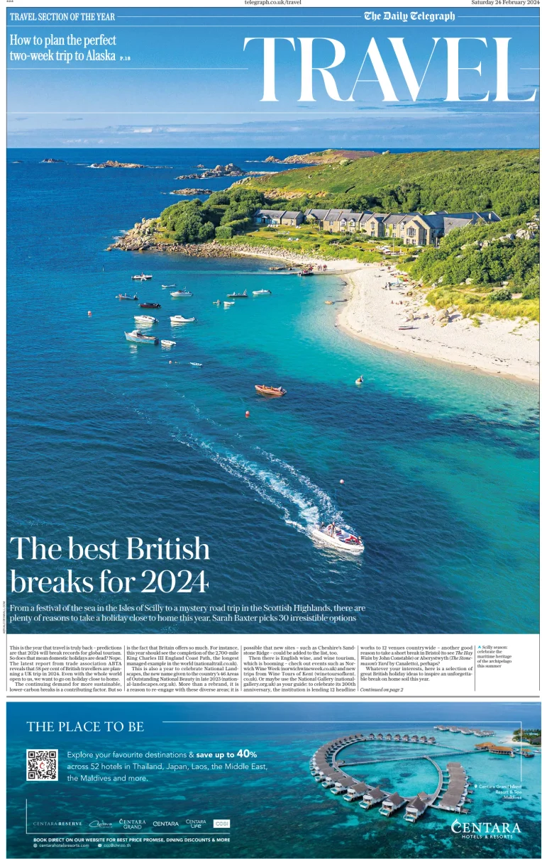 The Daily Telegraph - Saturday - Travel