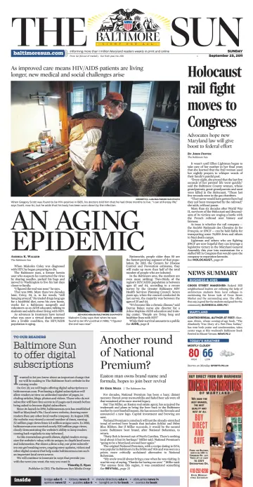 Baltimore Sun Sunday - 25 Sep 2011