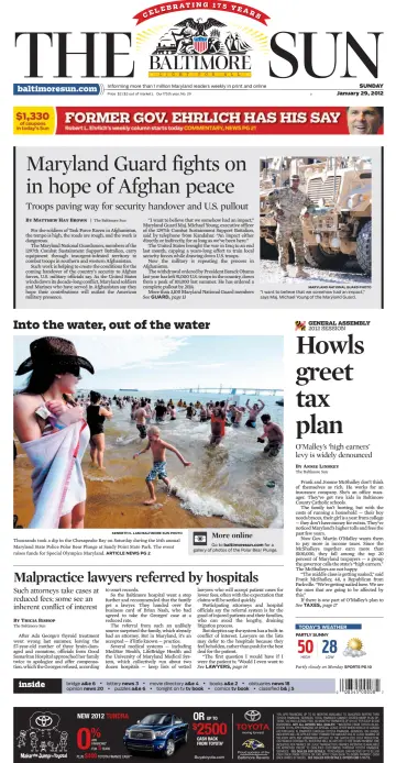 Baltimore Sun Sunday - 29 Jan 2012