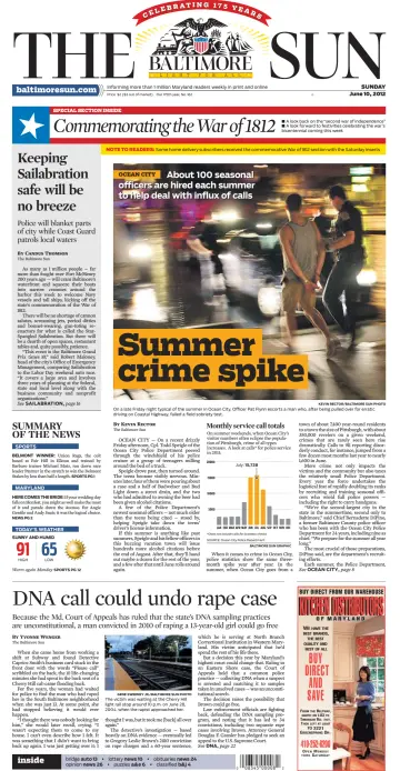 Baltimore Sun Sunday - 10 Jun 2012