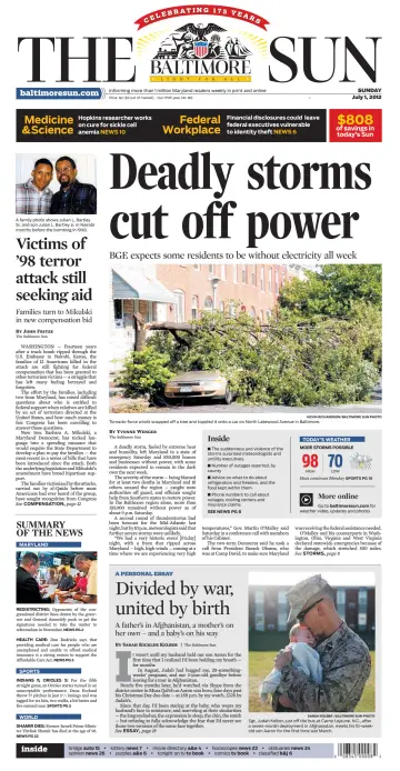 Baltimore Sun Sunday - 1 Jul 2012