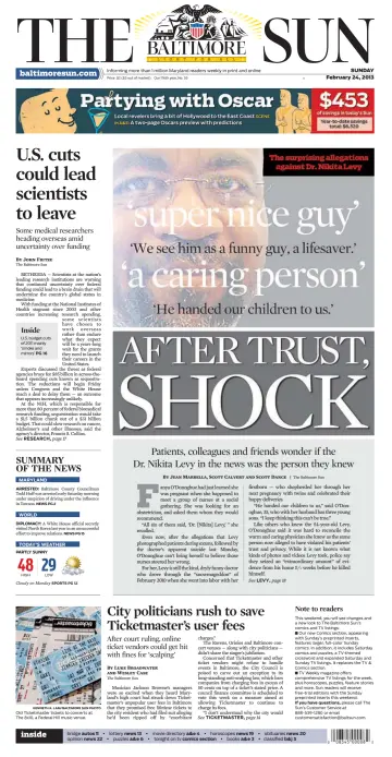 Baltimore Sun Sunday - 24 Feb 2013