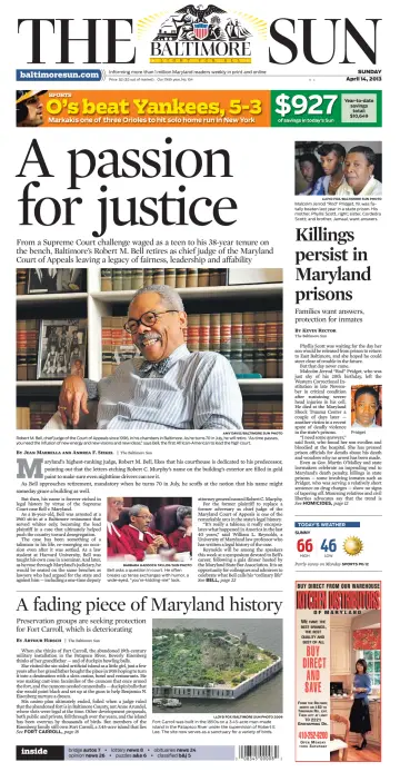 Baltimore Sun Sunday - 14 Apr 2013