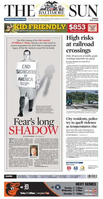 Baltimore Sun Sunday - 2 Jun 2013