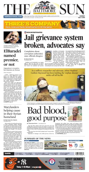 Baltimore Sun Sunday - 7 Jul 2013
