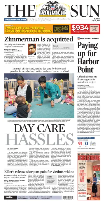 Baltimore Sun Sunday - 14 Jul 2013