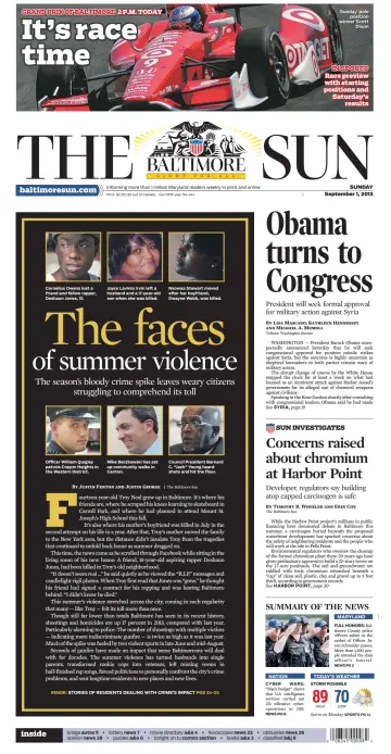 Baltimore Sun Sunday - 1 Sep 2013