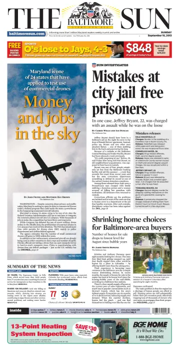 Baltimore Sun Sunday - 15 Sep 2013
