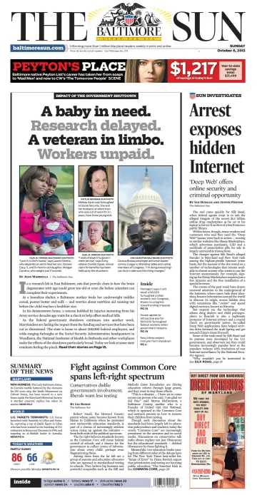 Baltimore Sun Sunday - 6 Oct 2013