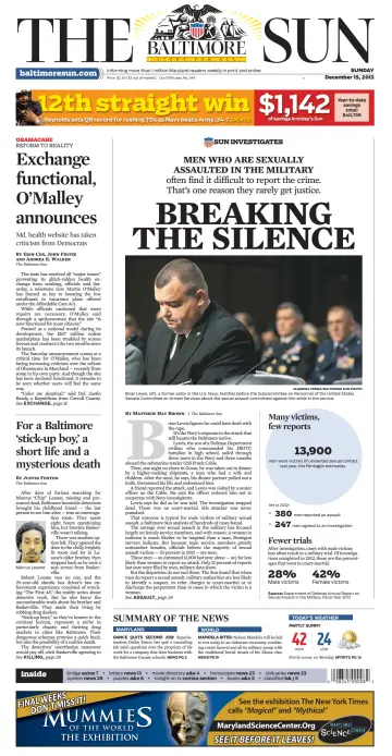 Baltimore Sun Sunday - 15 Dec 2013