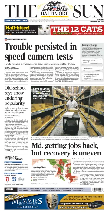 Baltimore Sun Sunday - 22 Dec 2013