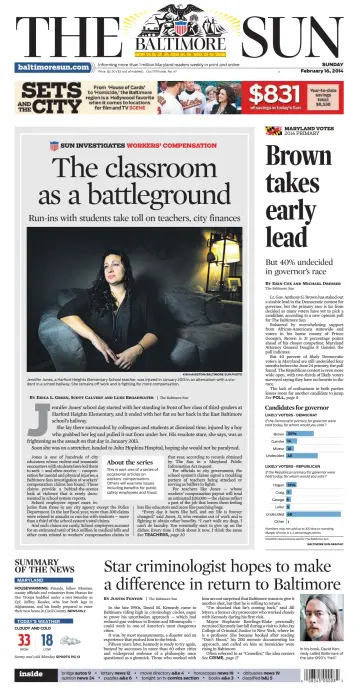 Baltimore Sun Sunday - 16 Feb 2014