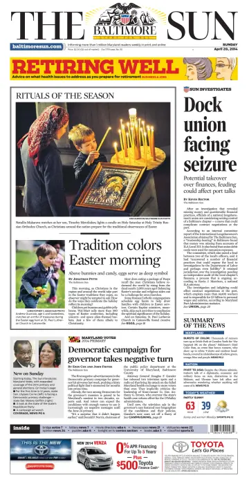 Baltimore Sun Sunday - 20 Apr 2014