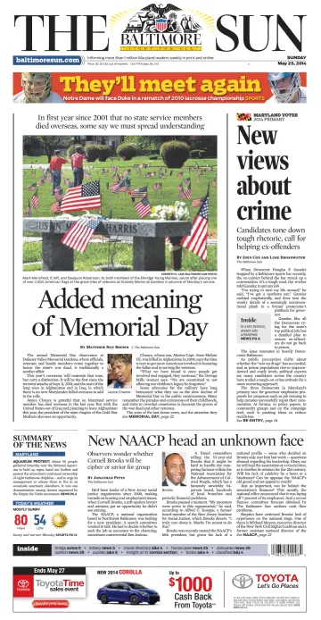 Baltimore Sun Sunday - 25 May 2014