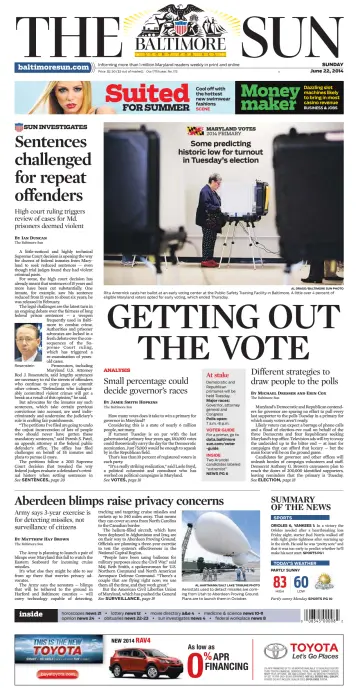 Baltimore Sun Sunday - 22 Jun 2014