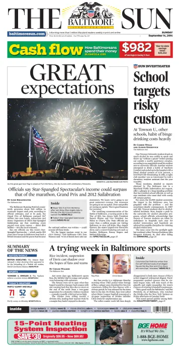 Baltimore Sun Sunday - 14 Sep 2014