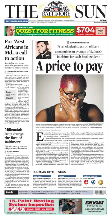 Baltimore Sun Sunday - 26 Oct 2014