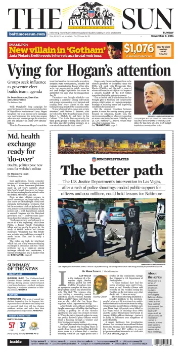 Baltimore Sun Sunday - 9 Nov 2014
