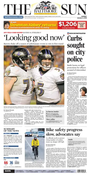 Baltimore Sun Sunday - 4 Jan 2015