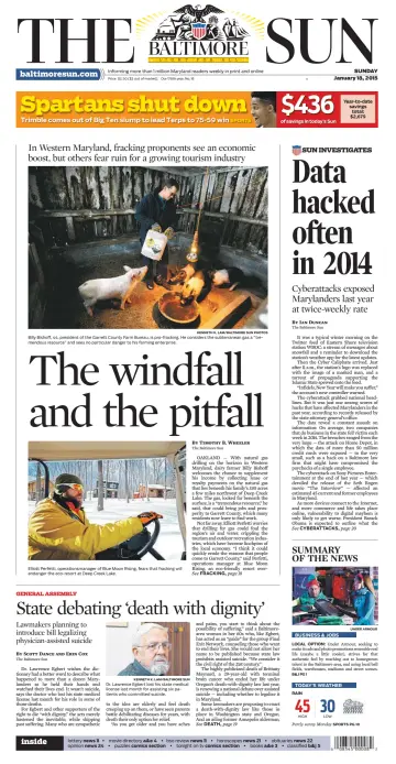 Baltimore Sun Sunday - 18 Jan 2015