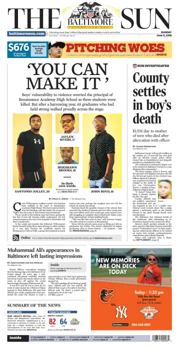Baltimore Sun Sunday - 5 Jun 2016