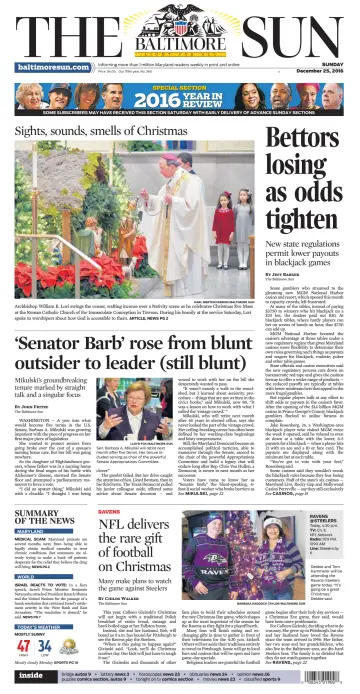 Baltimore Sun Sunday - 25 Dec 2016