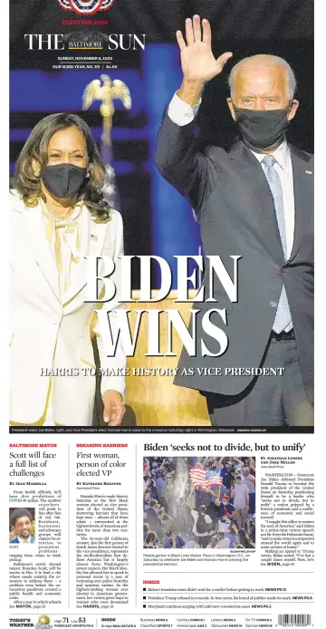 Baltimore Sun Sunday - 8 Nov 2020