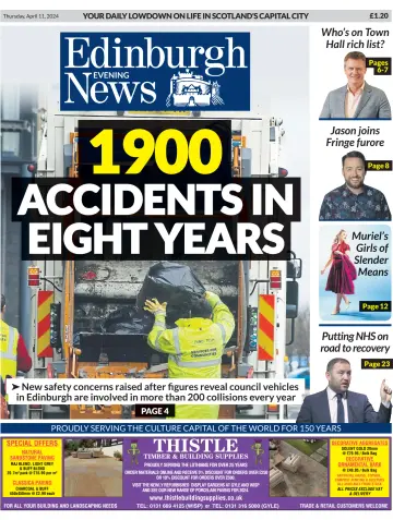 Edinburgh Evening News - 11 апр. 2024