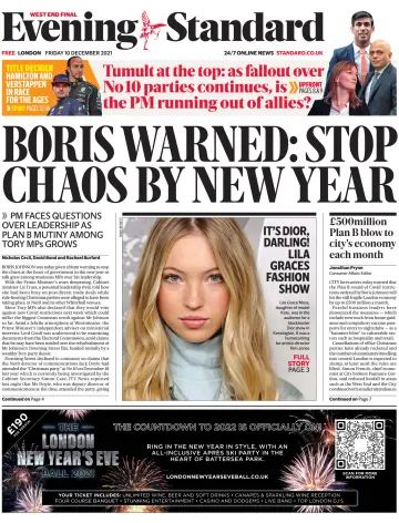 Evening Standard - 10 十二月 2021