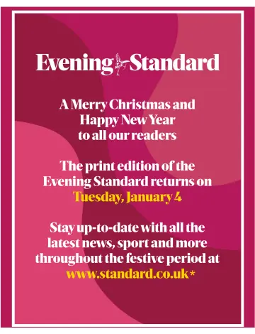 Evening Standard - 22 Dec 2021