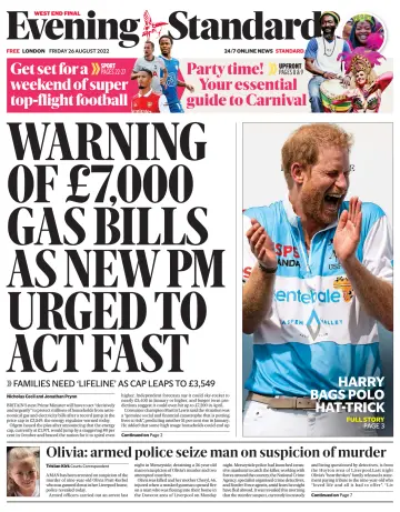 Evening Standard - 26 Aug. 2022
