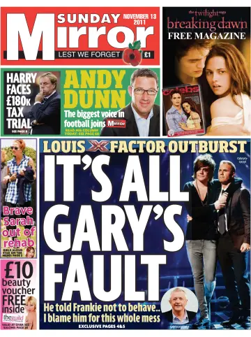 Sunday Mirror - 13 Nov 2011
