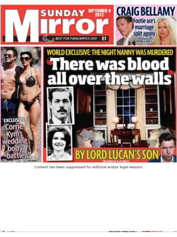 Sunday Mirror - 9 Sep 2012