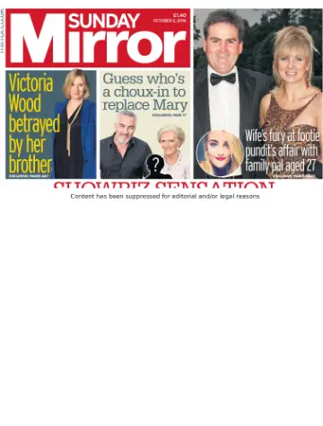 Sunday Mirror - 2 Oct 2016