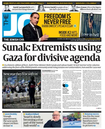 The Jewish Chronicle - 26 abril 2024