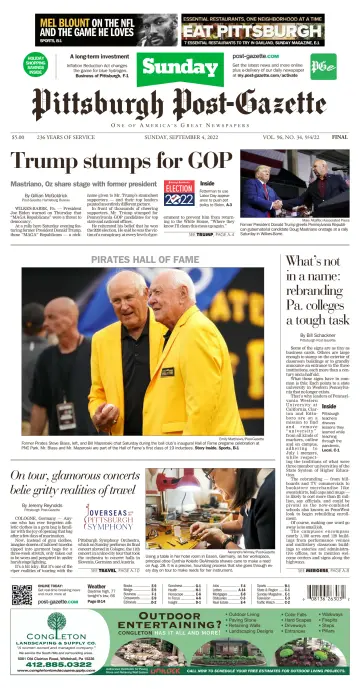 Pittsburgh Post-Gazette - 4 Sep 2022