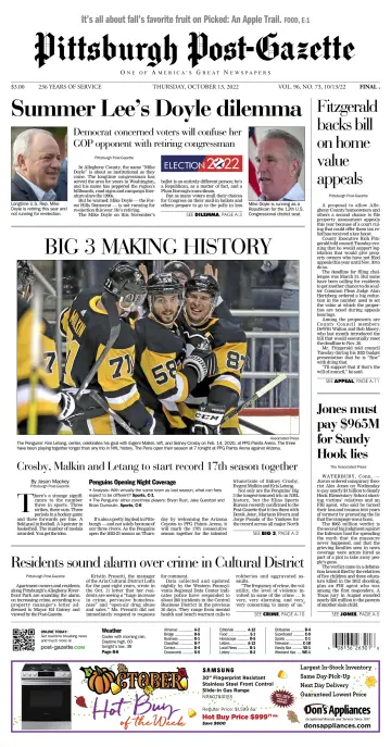 Pittsburgh Post-Gazette - 13 Oct 2022