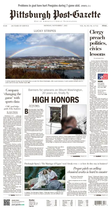 Pittsburgh Post-Gazette - 7 Nov 2022