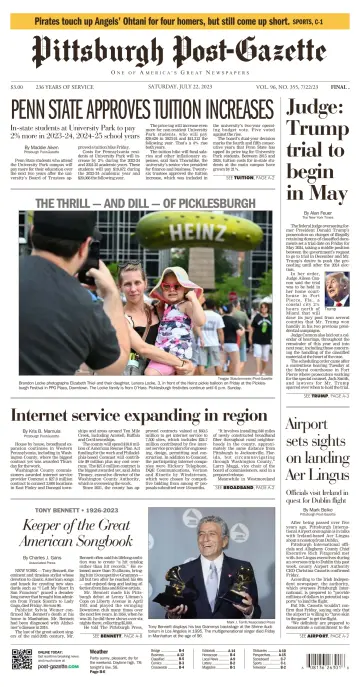 Pittsburgh Post-Gazette - 22 Jul 2023