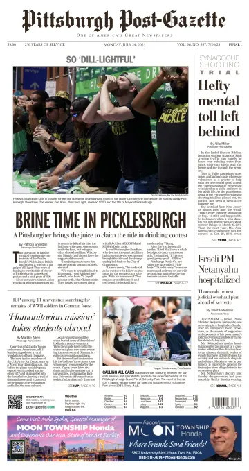 Pittsburgh Post-Gazette - 24 Jul 2023