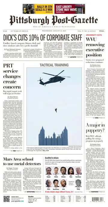 Pittsburgh Post-Gazette - 23 Aug 2023