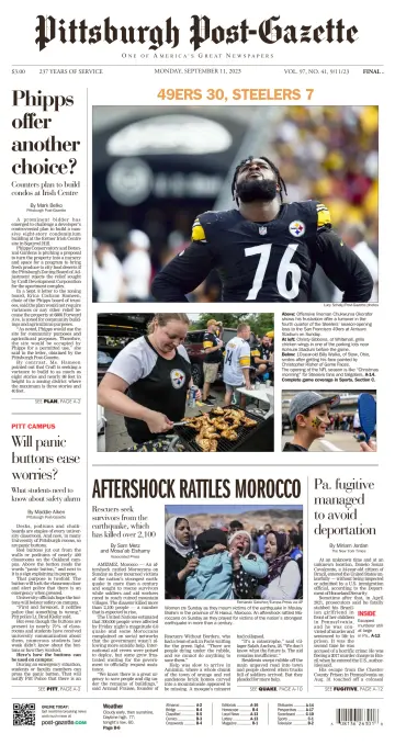 Pittsburgh Post-Gazette - 11 Sep 2023