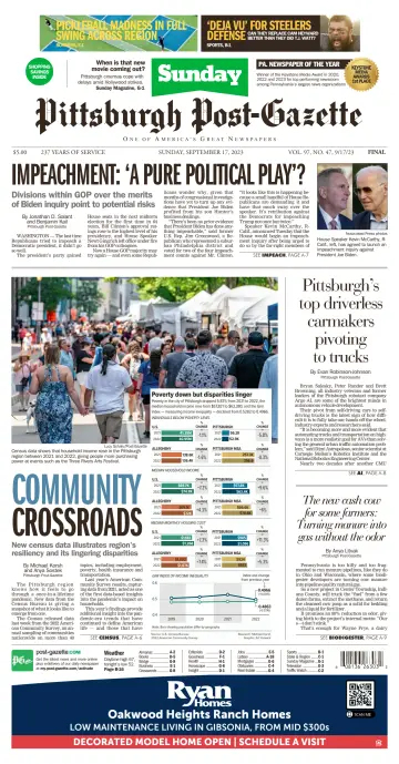 Pittsburgh Post-Gazette - 17 Sep 2023