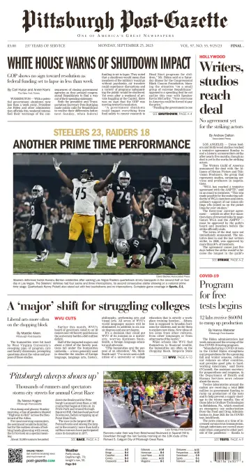 Pittsburgh Post-Gazette - 25 Sep 2023