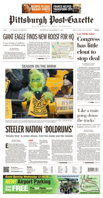 Pittsburgh Post-Gazette - 21 Dec 2023