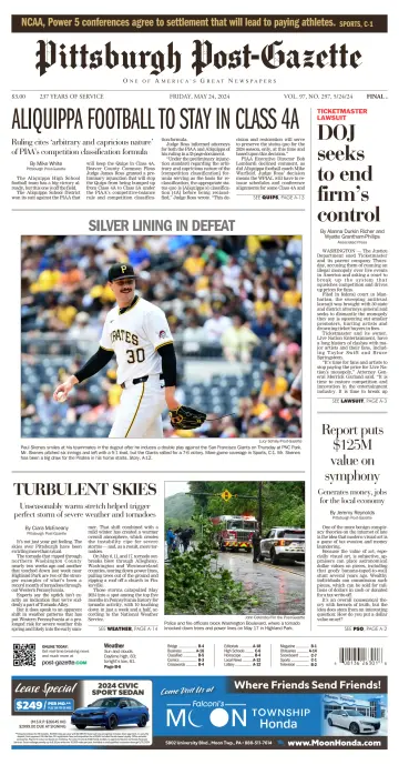 Pittsburgh Post-Gazette - 24 May 2024