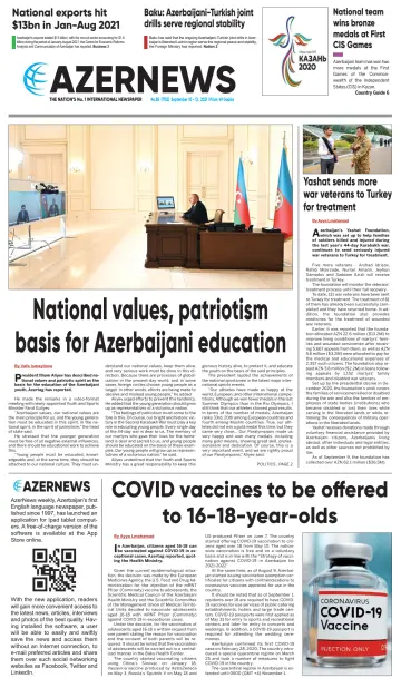Azer News - 10 Sep 2021