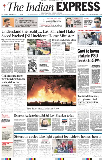 The Indian Express (Delhi Edition) - 15 Feb 2016